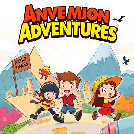 Poster for 'Animated Adventures' - a collection of family-friendly animated shows.