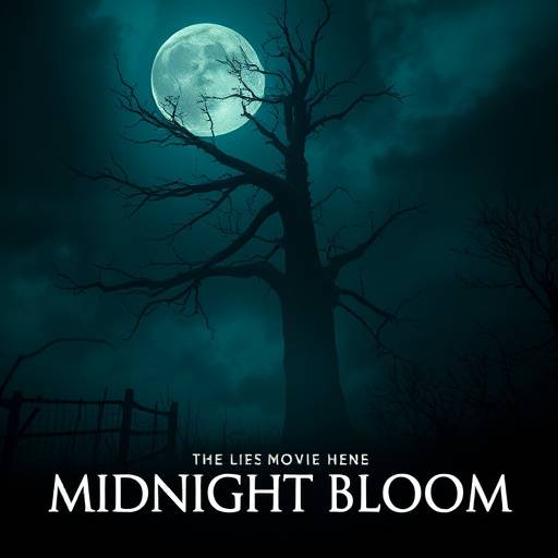 Poster for 'Midnight Bloom' - A surreal mystery drama compilation.