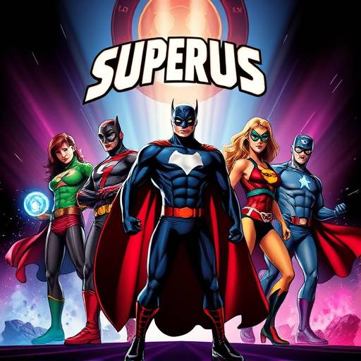 Poster for 'Supernatural Squad' - An upcoming superhero team compilation.