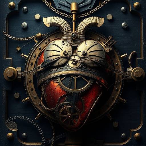 Poster for 'The Clockwork Heart' - A steampunk fantasy series compilation.